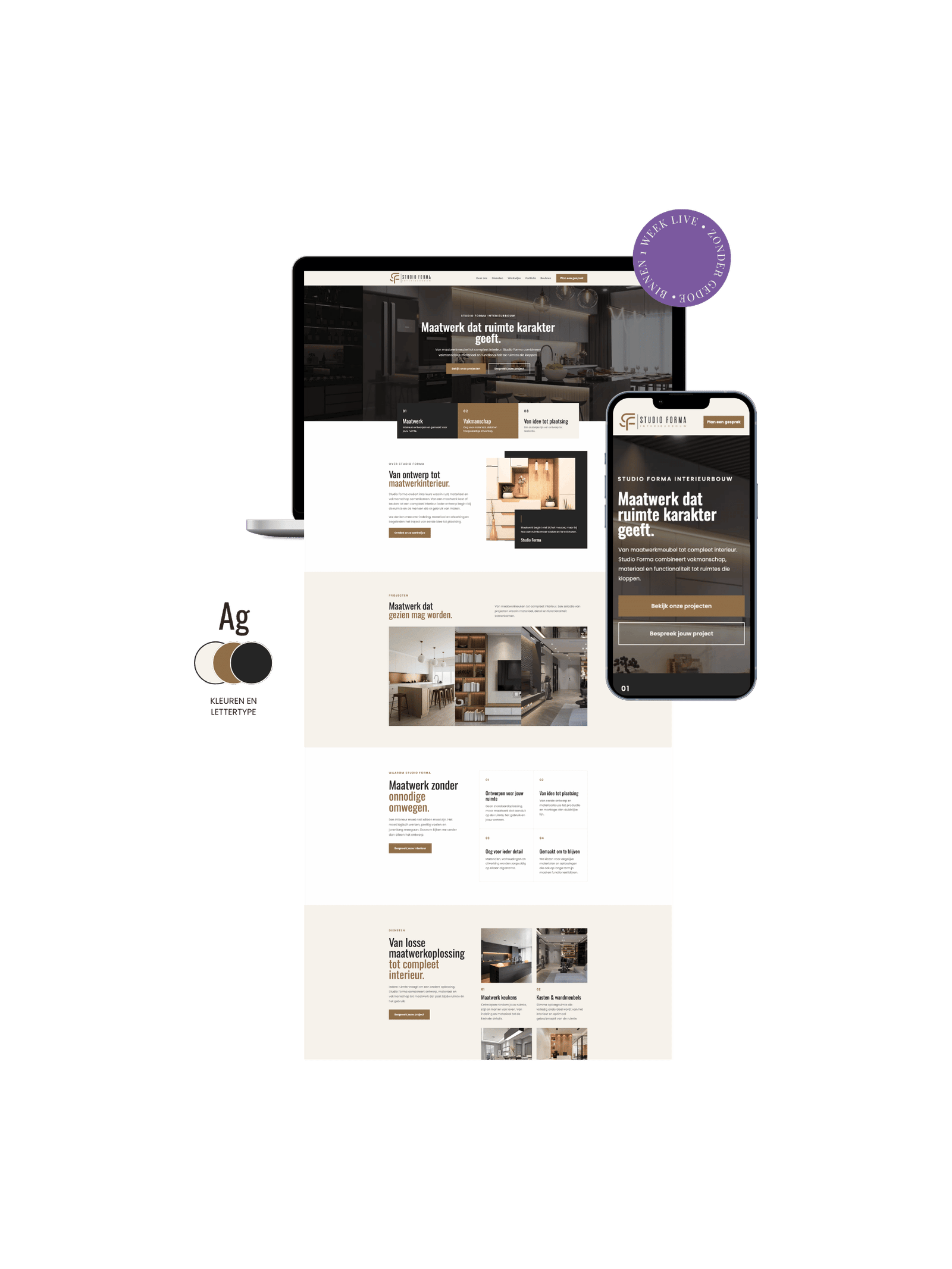 Websiteontwerp voor Studio Forma